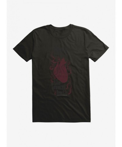 Discount Sale Addams Family Severed Heart T-Shirt $7.41 T-Shirts