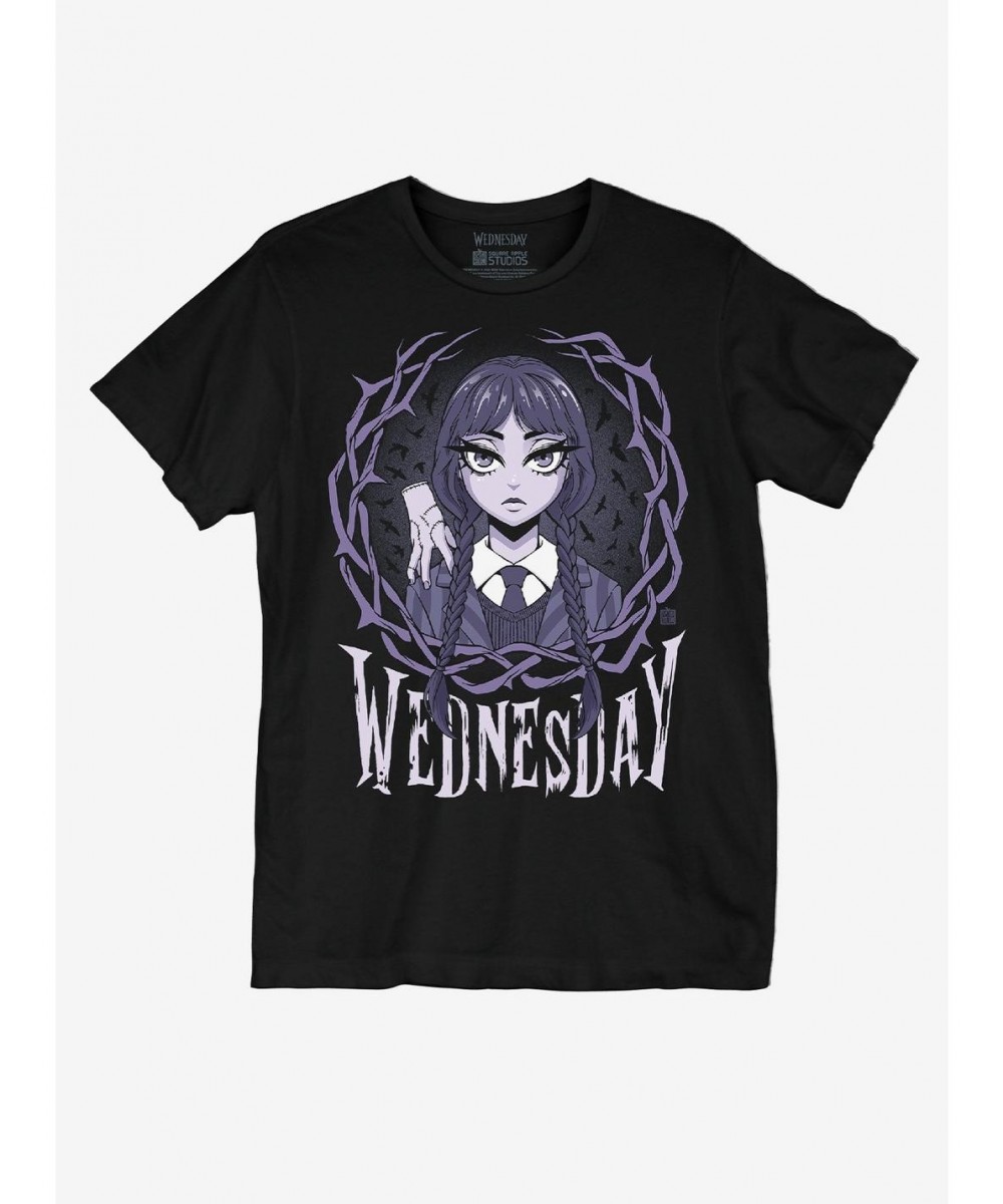 Best Deal Wednesday Thorns Boyfriend Fit Girls T-Shirt $10.46 T-Shirts