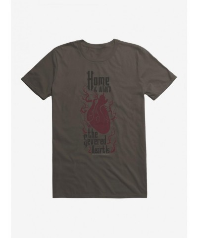 Discount Sale Addams Family Severed Heart T-Shirt $7.41 T-Shirts