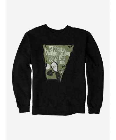 Hot Selling The Addams Family Leave Me Alone Sweatshirt $17.71 Sweatshirts