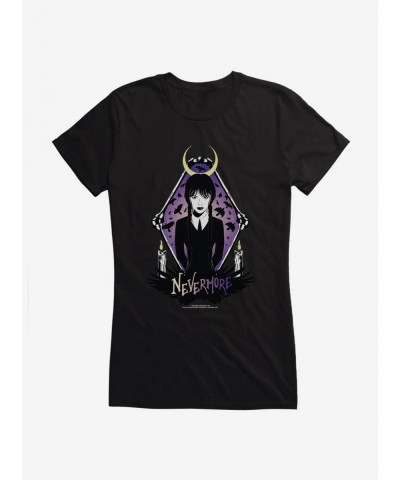 Hot Sale Wednesday Nevermore Girls T-Shirt $9.71 T-Shirts