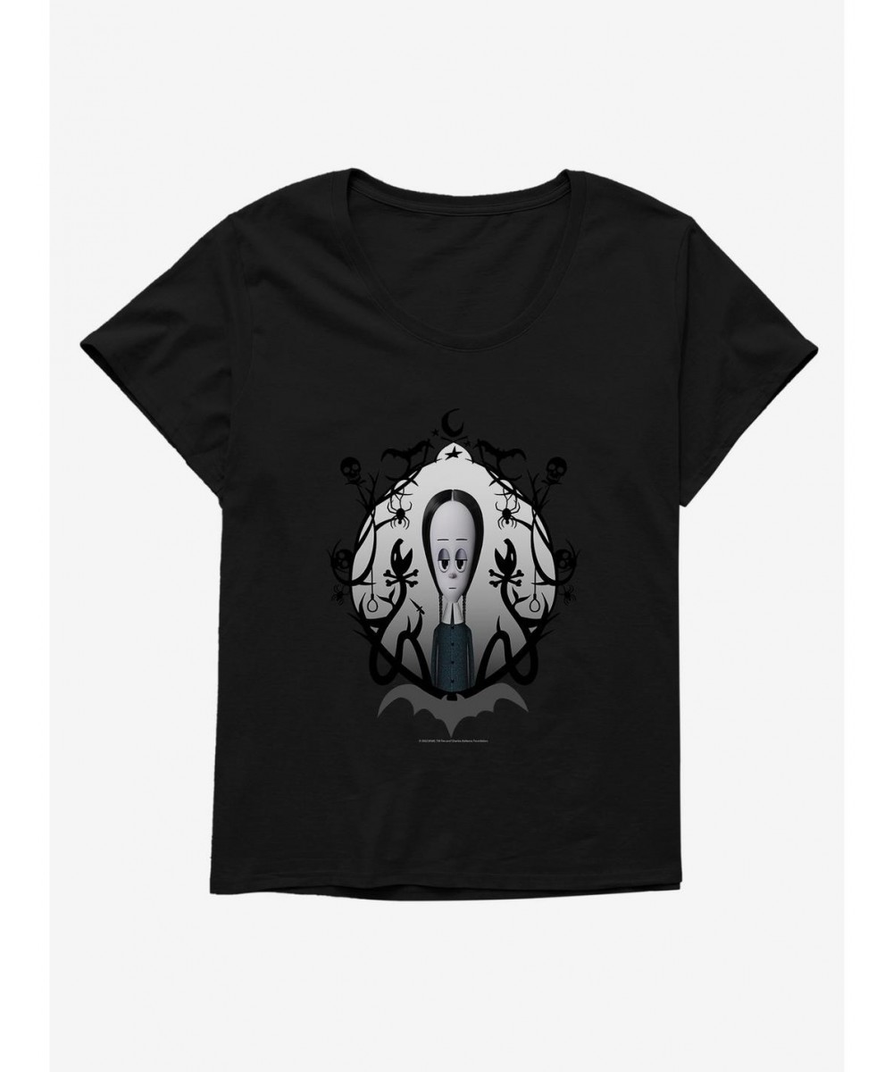 Limited Time Special Addams Family Wednesday Snakes Girls T-Shirt Plus Size $13.16 T-Shirts