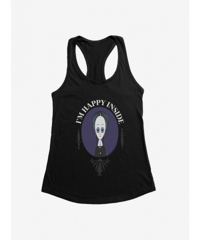 Flash Deal Addams Family Movie I'm Happy Inside Girls Tank $11.70 Tanks