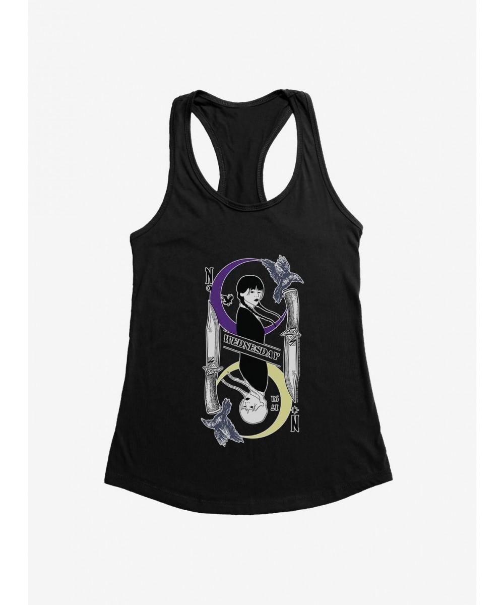 Big Sale Wednesday Moon And Stars Doppleganger Card Girls Tank $11.95 Tanks