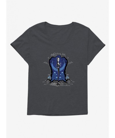 Absolute Discount The Addams Family 2 Morticia Blue Girls T-Shirt Plus Size $11.66 T-Shirts