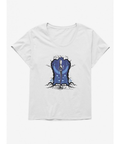 Absolute Discount The Addams Family 2 Morticia Blue Girls T-Shirt Plus Size $11.66 T-Shirts