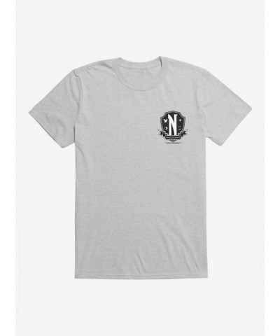 Sale Item Wednesday Nevermore Academy Crest T-Shirt $11.47 T-Shirts