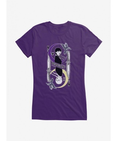 Pre-sale Wednesday Moon And Stars Doppleganger Card Girls T-Shirt $11.45 T-Shirts