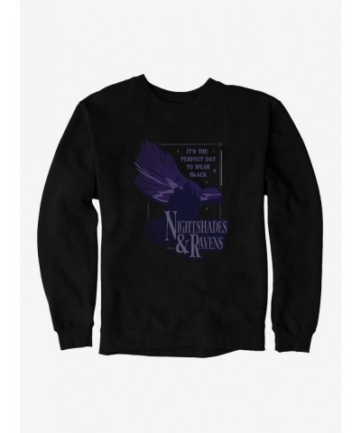 Cheap Sale Wednesday Nightshades Ravens Sweatshirt $17.34 Sweatshirts