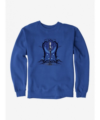 Festival Price The Addams Family 2 Morticia Blue Sweatshirt $11.07 Sweatshirts