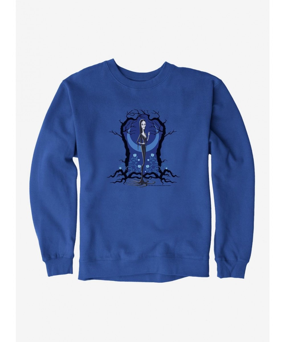 Festival Price The Addams Family 2 Morticia Blue Sweatshirt $11.07 Sweatshirts