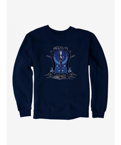 Festival Price The Addams Family 2 Morticia Blue Sweatshirt $11.07 Sweatshirts