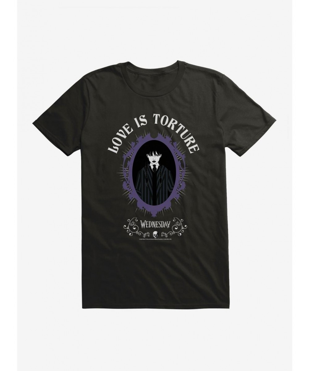 Exclusive Wednesday Love Is Torture T-Shirt $10.99 T-Shirts