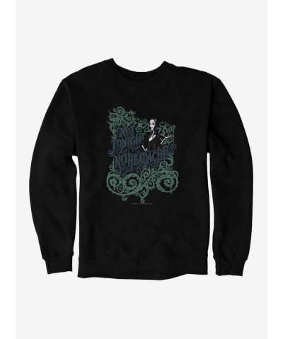 Unique The Addams Family Not Tonight Sweatshirt $16.24 Sweatshirts