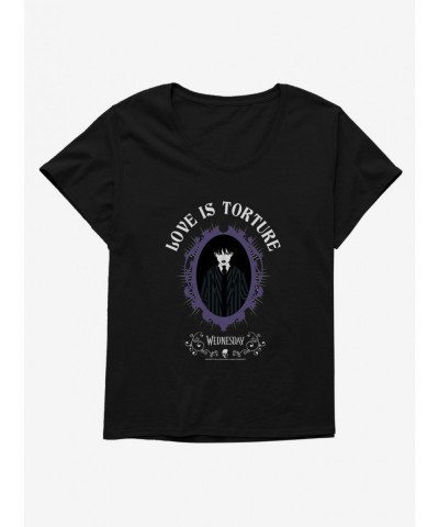 Value for Money Wednesday Love Is Torture Girls T-Shirt Plus Size $14.65 T-Shirts