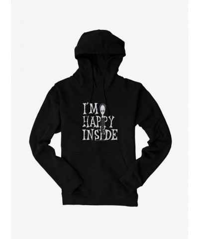 Seasonal Sale The Addams Family I'm Happy Inside Hoodie $19.76 Hoodies