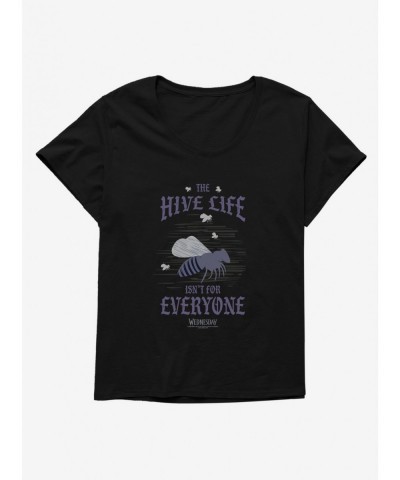 Clearance Wednesday The Hive Life Isn't For Everyone Girls T-Shirt Plus Size $11.36 T-Shirts